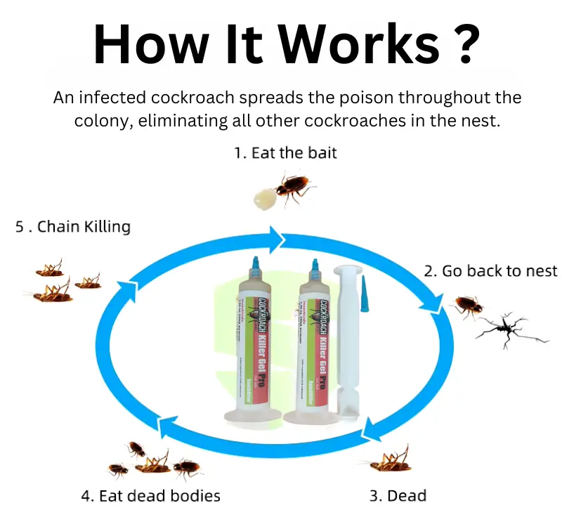 Cockroach Killer Gel Pro How it Works?